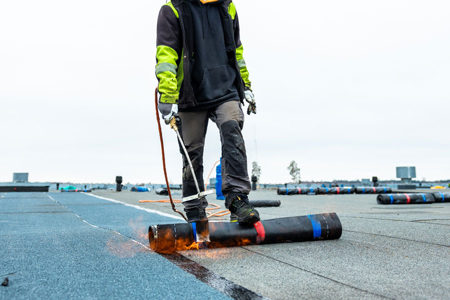 Commercial-Roofing-Contractors-in-Sacramento-Torch-Down-Flat-Roofing Commercial Roofing Contractors in Sacramento