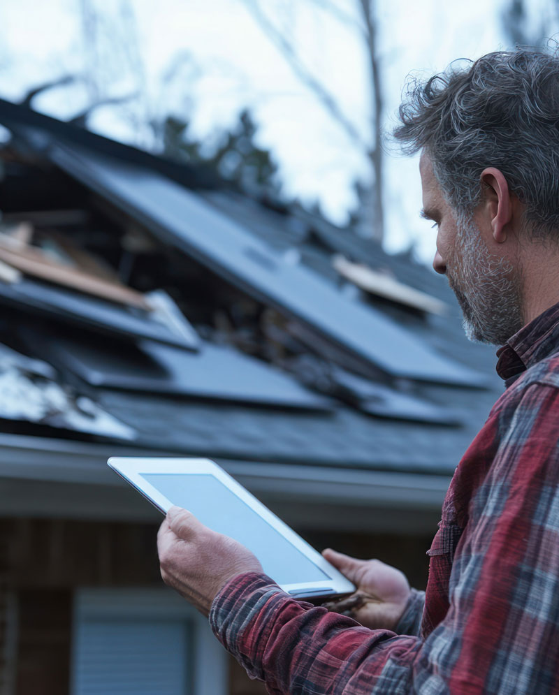 Roof surface and flashing that should be inspected after high winds